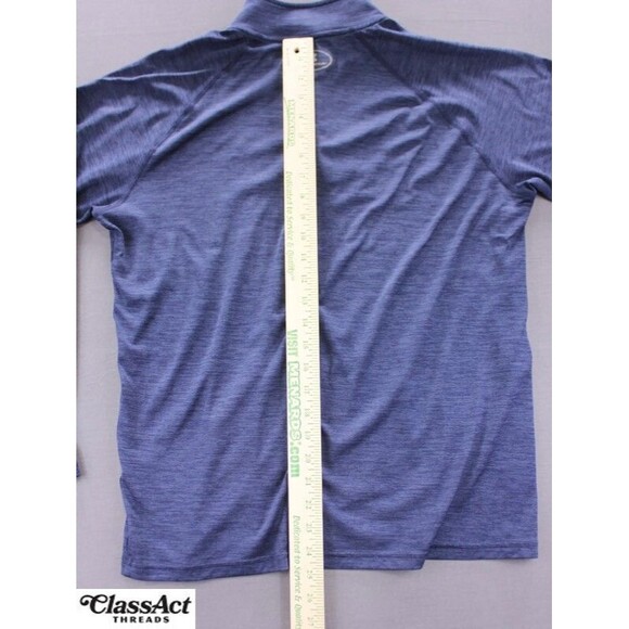 Under Armour Jacket 1/4 Zip Loose HeatGear Blue Golf Athletic Mens Sz M - Picture 6 of 10